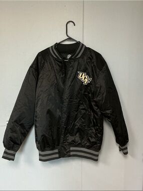 Rivalry Threads Black & Gray UCF Bomber Jacket
